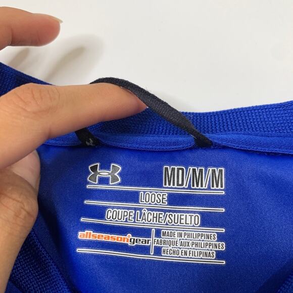 Under Armour Baseball Shirt Mens M Medium AllSeasonGear Batting Cage Warm Up - Picture 4 of 11